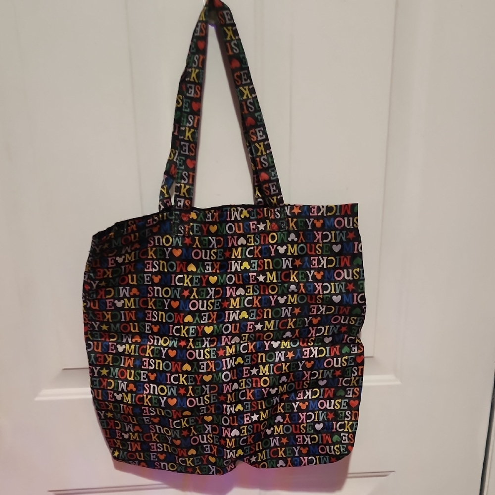 Disney Mickey Mouse Colorful Text Tote Bag